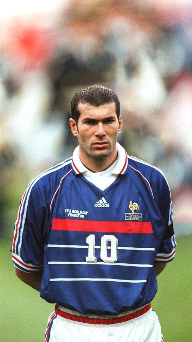 Zidane 1998 Retro France Home Jersey