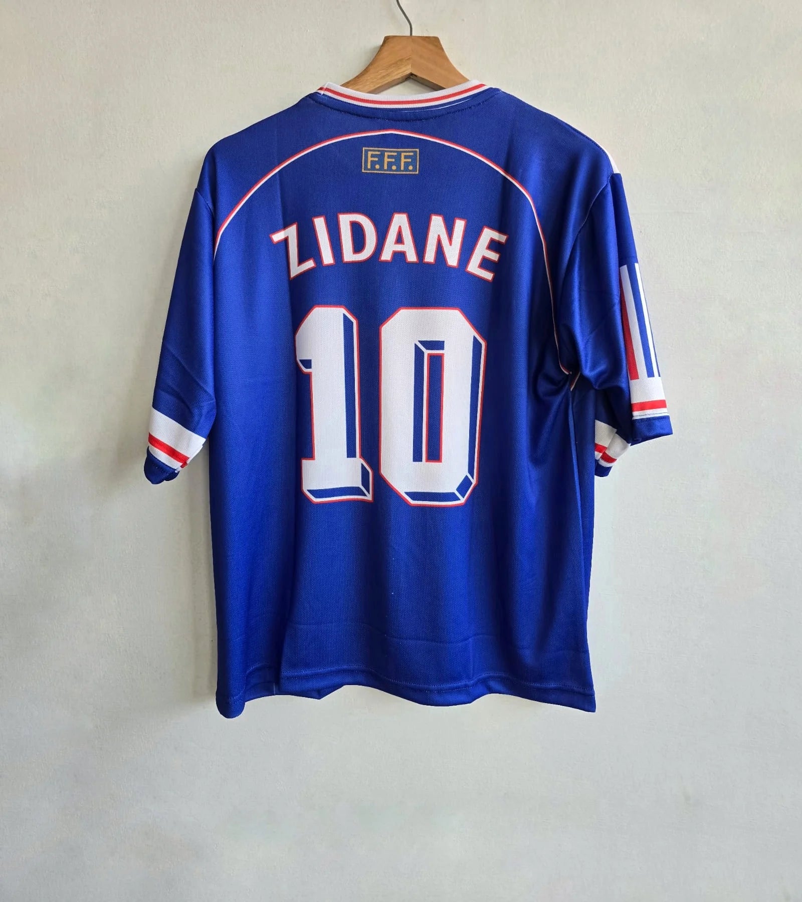 Zidane 1998 Retro France Home Jersey