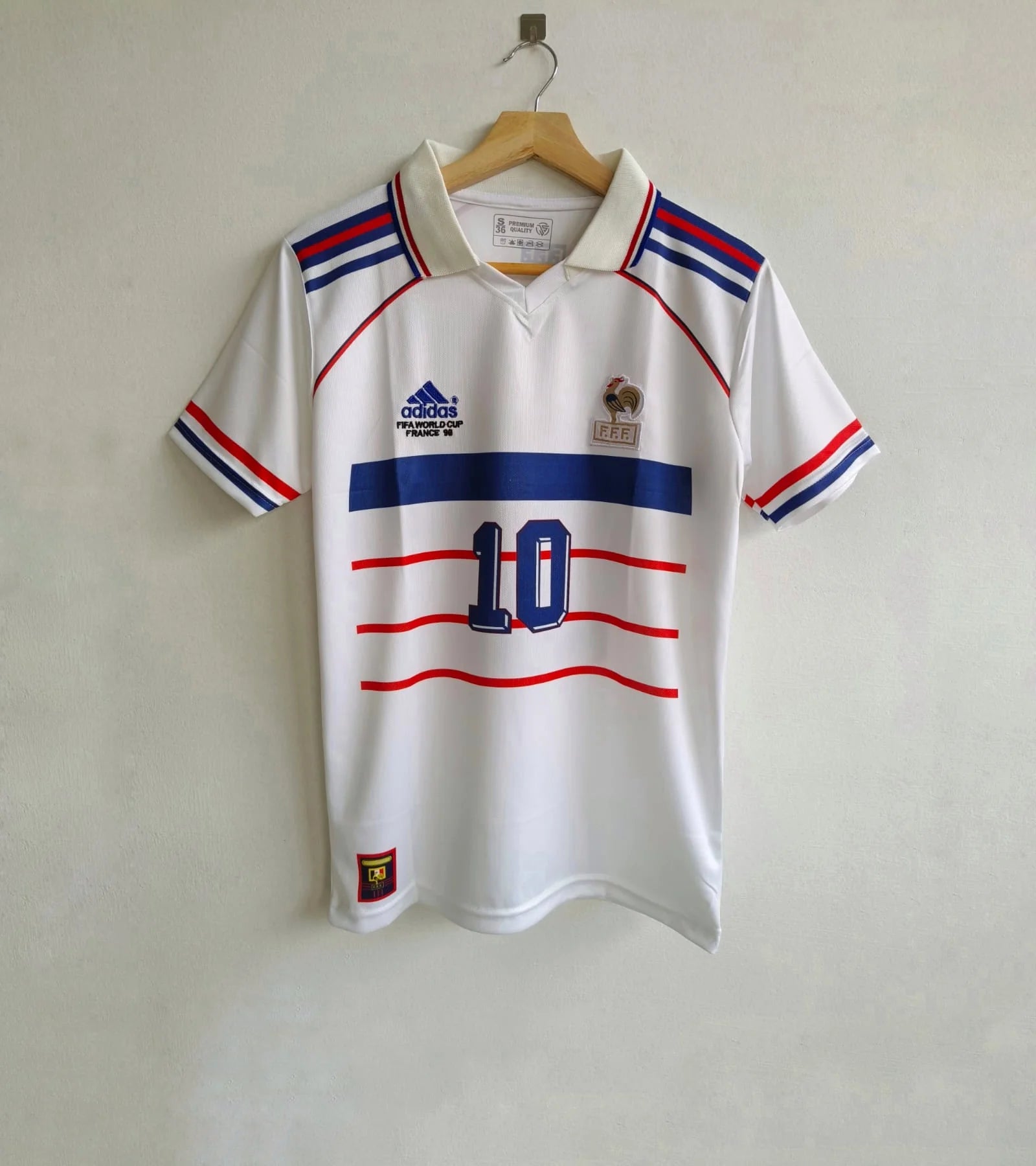 Zidane 1998 WC Retro France Away Jersey